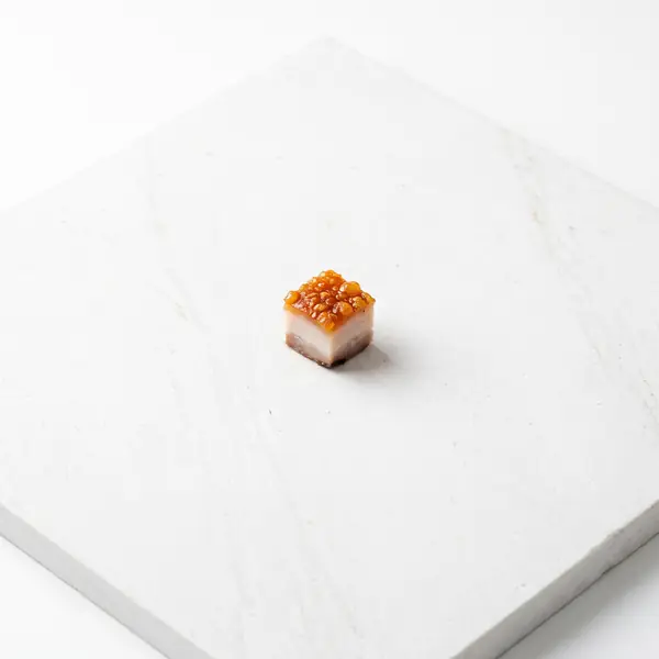 Cube of lechon skin