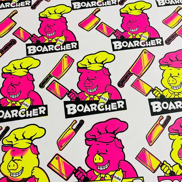 Pig chef logo pattern