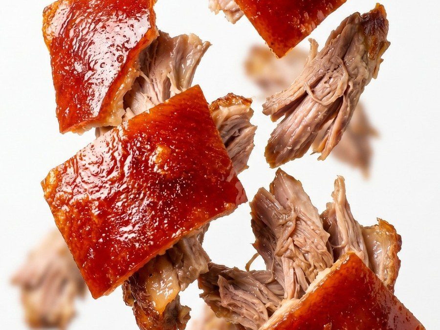 Chopped Cebu lechon with crisp skin